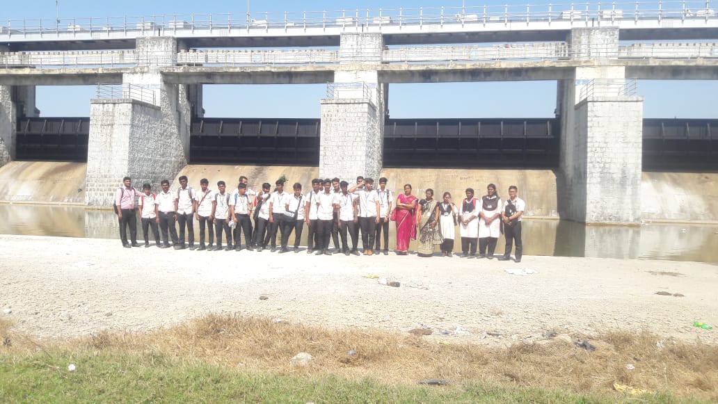 Civil Engineering Students Industrial Visit to Chembarambakkam Lake